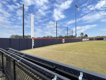 Custom Outfield Wall Padding at Hillcat Softball Field by Field Wall Pads