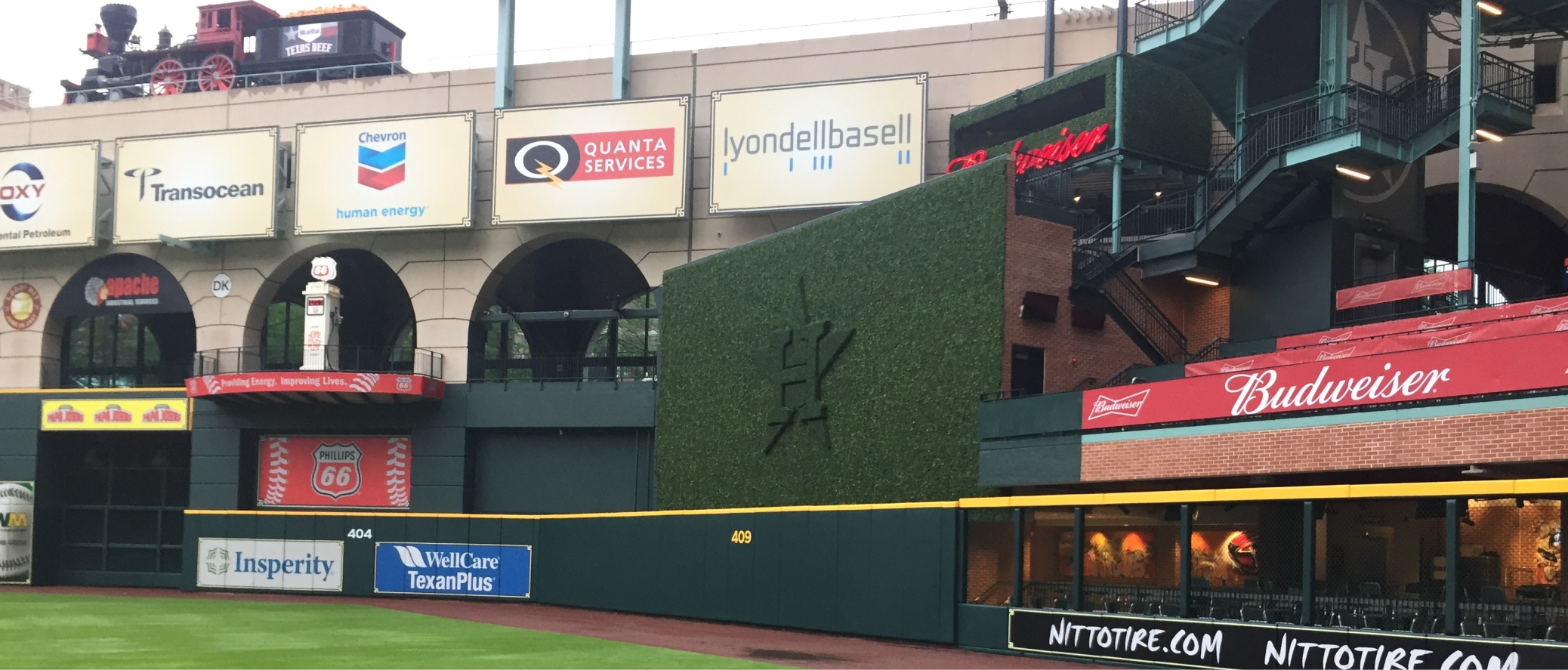 Custom Outfield Wall Padding with Graphics at Minute Made Park by Field Walls Pads
