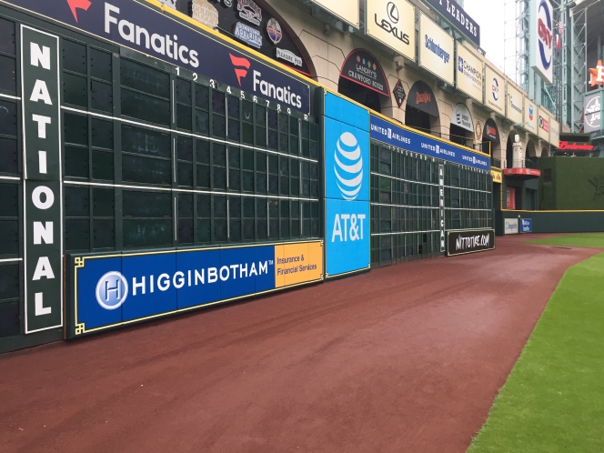 Custom Outfield Wall Padding with Graphics at Minute Made Park by Field Walls Pads