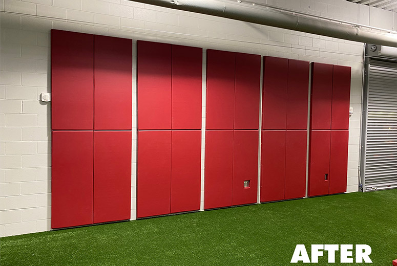 Plyo Ball Wall Padding Installation